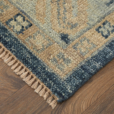 product image for foxboro traditional diamond hand knotted blue ivory rug by bd fine filr6943bluivyh00 5 88