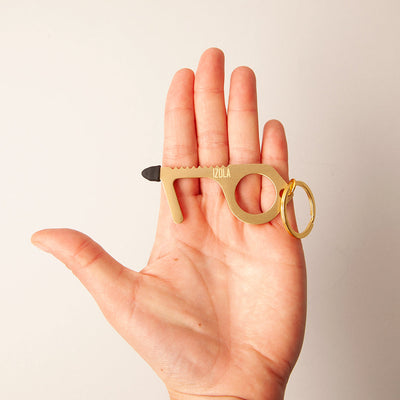 product image for brass edc no touch tool by izola 2 99