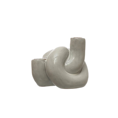 product image of Stoneware Double Taper Holder 531