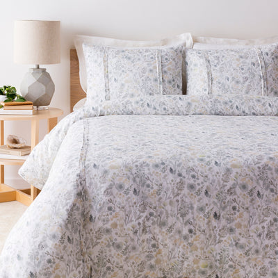 product image for Aria Bedding in White & Seafoam 84