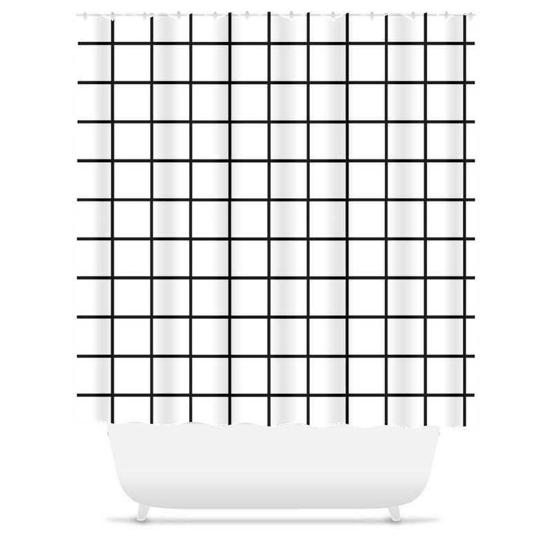 media image for Grid Shower Curtains 296