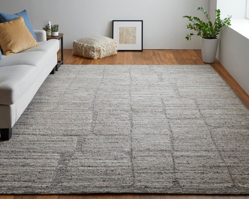 media image for Conor Abstract Gray/Ivory/Taupe Rug 7 252