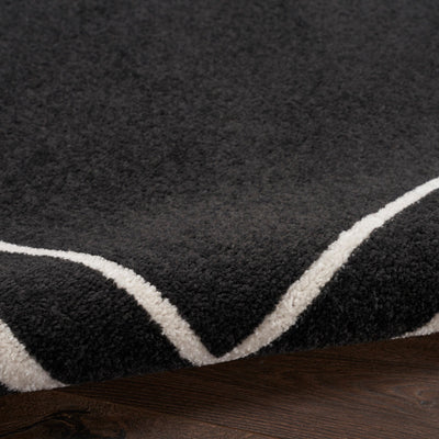 product image for Nourison Home Nourison Essentials Black Ivory Contemporary Rug By Nourison Nsn 099446136633 13 3