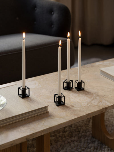 product image for Kubus Micro Candle Holder Set Of 2 New Audo Copenhagen Bl12001 4 45