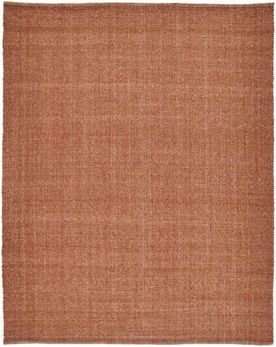 product image of Siona Handwoven Solid Color Rust Orange Rug 1 579