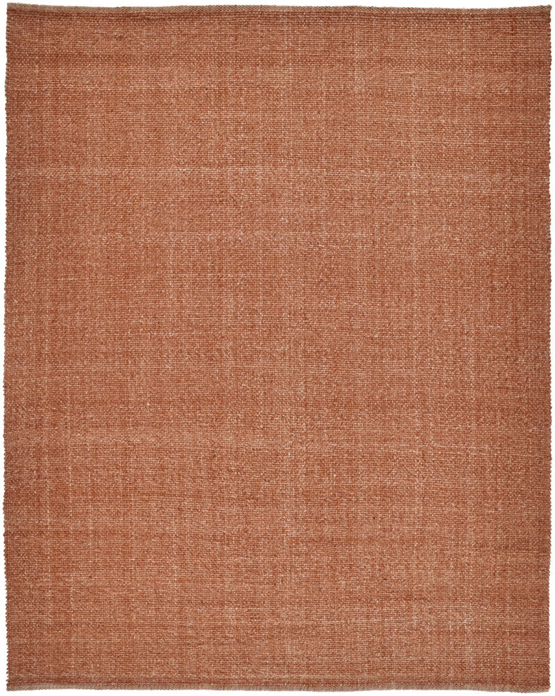 media image for Siona Handwoven Solid Color Rust Orange Rug 1 26