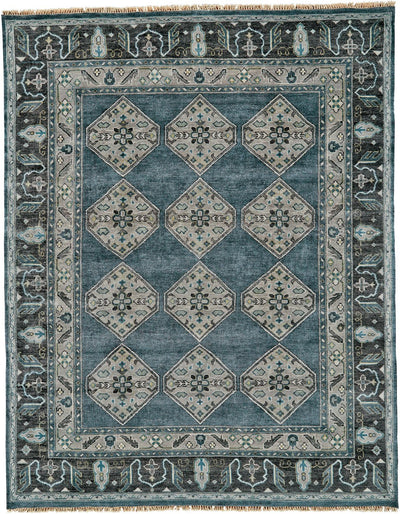 product image of Alden Blue and Gray Rug by BD Fine Flatshot Image 1 582