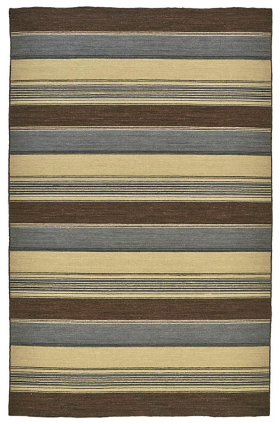 product image of Naida Flatweave Brown and Gray Rug by BD Fine Flatshot Image 1 547