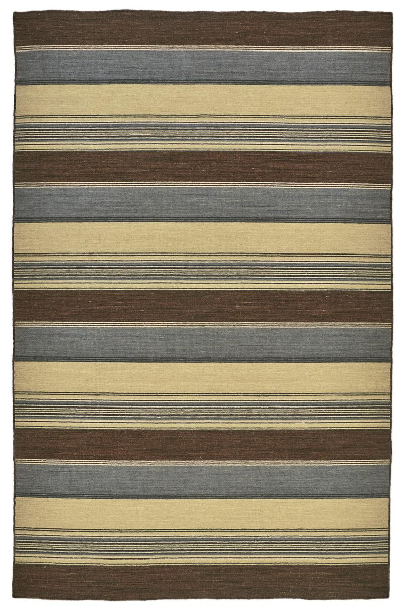 media image for Naida Flatweave Brown and Gray Rug by BD Fine Flatshot Image 1 251