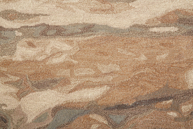 media image for Nakita Hand-Tufted Watercolor Biscuit Tan/Morel Brown Rug 2 247