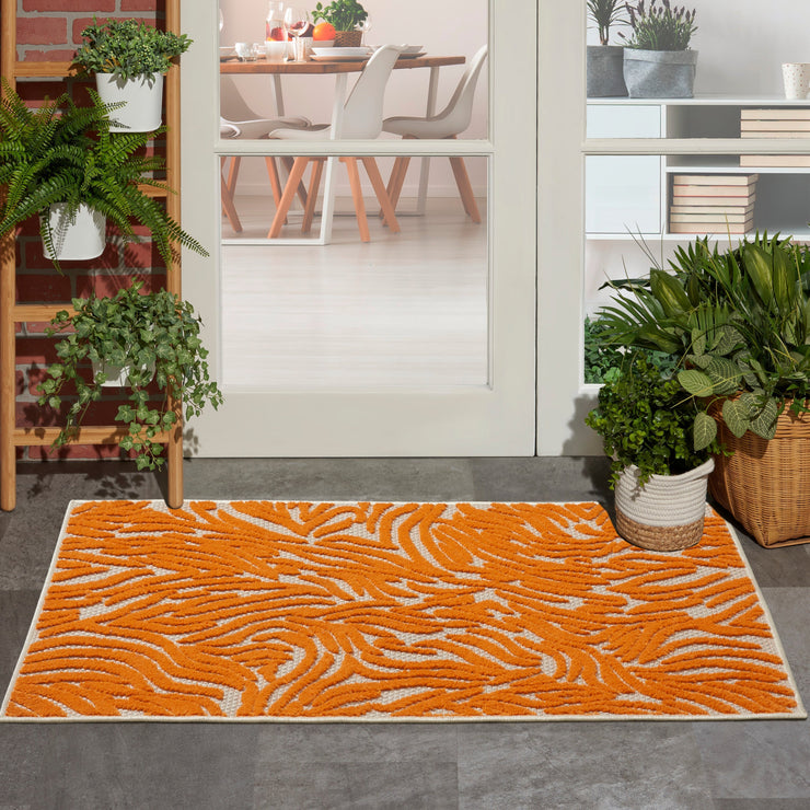aloha indoor outdoor orange rug by nourison 99446800947 redo 5