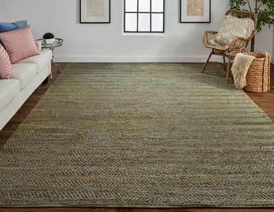 product image for Knox Hand Woven Green and Tan Rug by BD Fine Roomscene Image 1 13