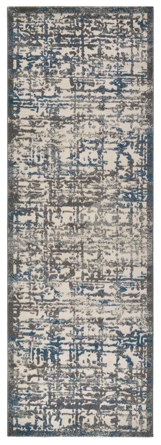 media image for Plaza Gray and Teal Rug by BD Fine Flatshot Image 1 262