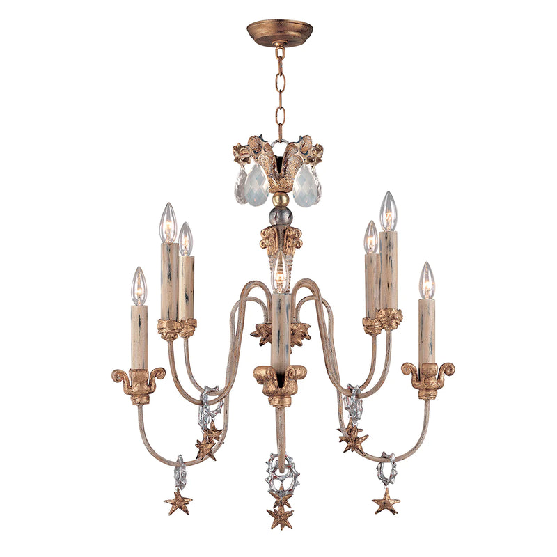 media image for mignon 8 light two tier antique gold chandelier by lucas mckearn ch1111 1 252