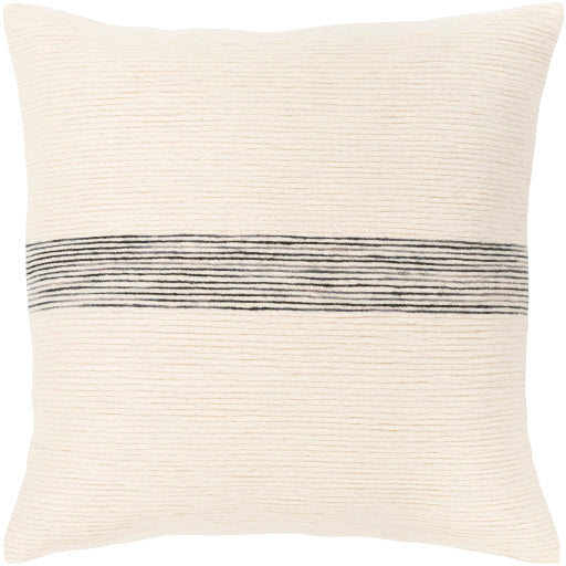 Carine Cotton Cream Pillow Flatshot Image