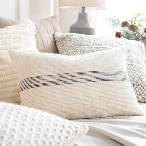 media image for Carine Cotton Cream Pillow Styleshot Image 213