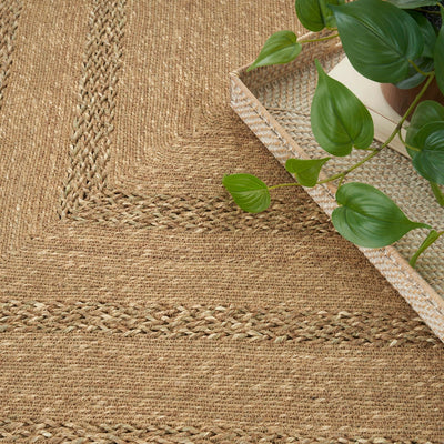 product image for Natural Seagrass Indoor Outdoor Handmade Natural Rug By Nourison Nsn 099446940186 8 87