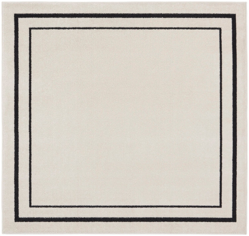 media image for Nourison Home Nourison Essentials Ivory Black Contemporary Rug By Nourison Nsn 099446148162 4 242