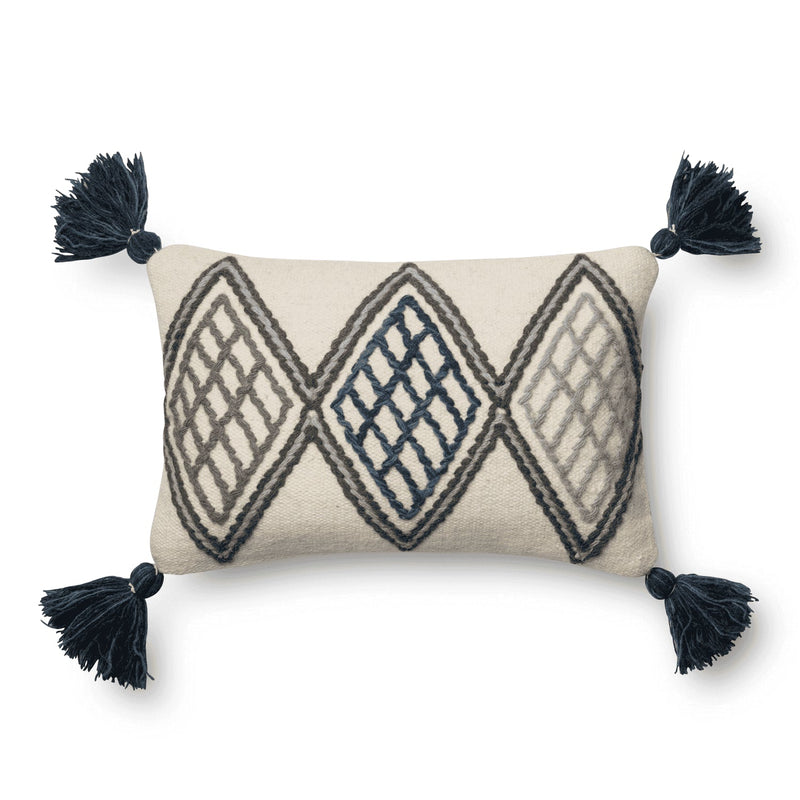 media image for Blue / Ivory Pillow Flatshot Image 1 275