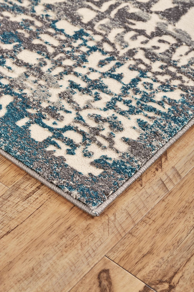 media image for Plaza Gray and Teal Rug by BD Fine Corner Image 1 275