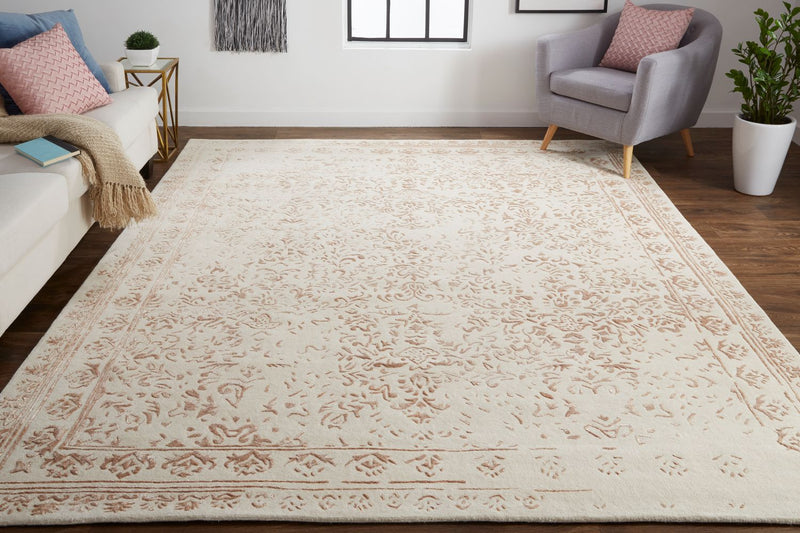 media image for Khalo Hand Tufted Beige and Pink Rug by BD Fine Roomscene Image 1 223