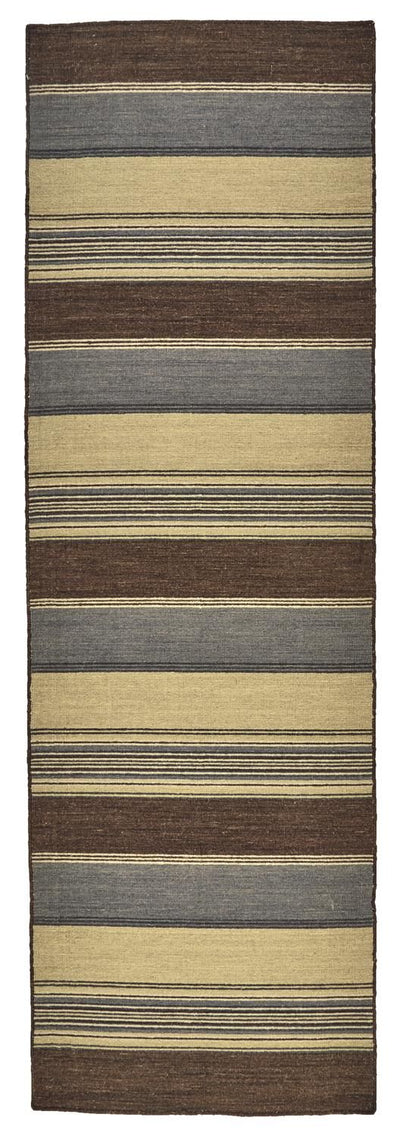 product image for Naida Flatweave Brown and Gray Rug by BD Fine Flatshot Image 1 76