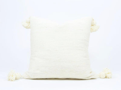 product image for Asma White Moroccan Silk Pillow 1 8