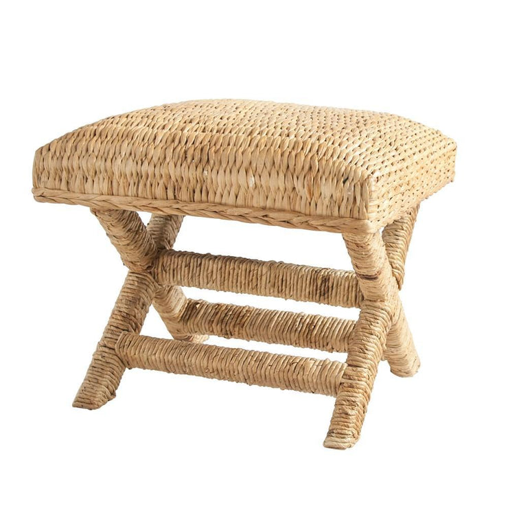 water hyacinth wood stool 1