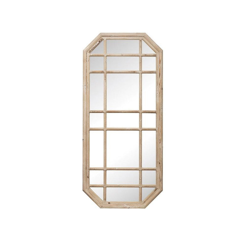 media image for octagon wood framed mirror 2 235
