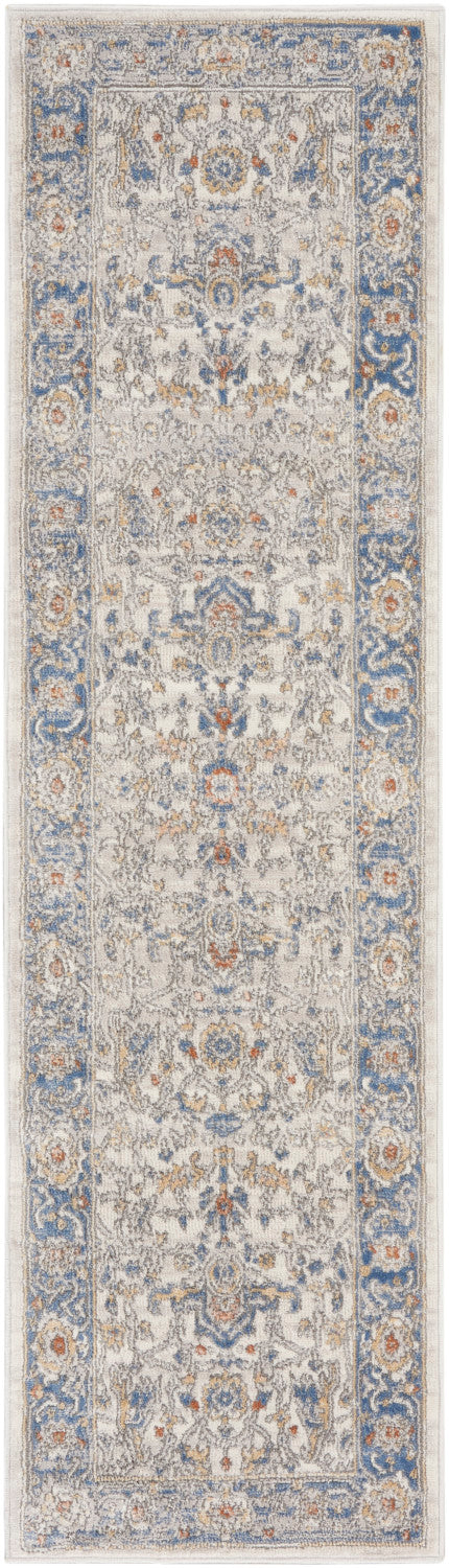 media image for Nicole Curtis Series 4 Cream Blue Vintage Rug By Nicole Curtis Nsn 099446163400 2 242