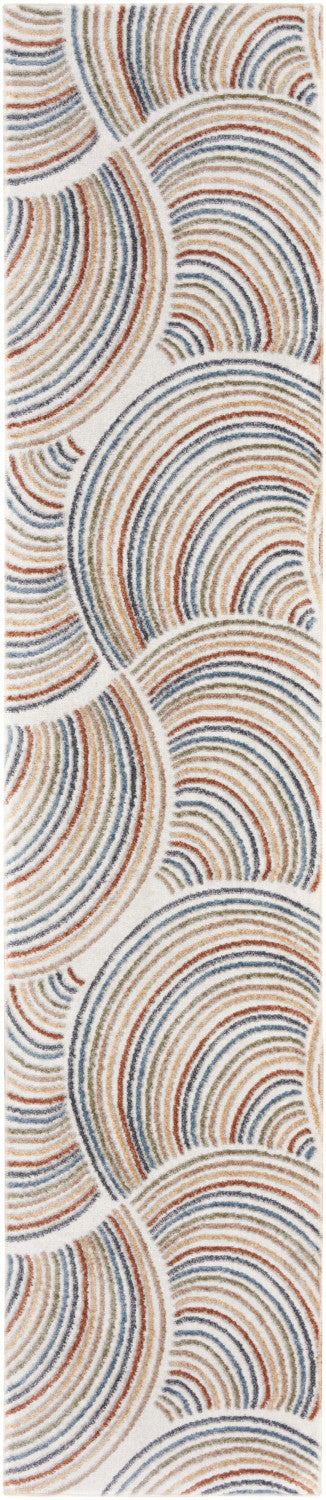 product image for Nourison Home Astra Machine Washable Ivory Multi Mid Century Modern Rug By Nourison Nsn 099446121905 2 87