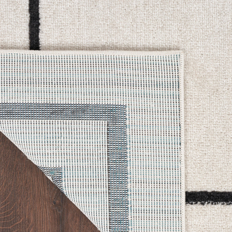 media image for Nourison Home Nourison Essentials Ivory Black Contemporary Rug By Nourison Nsn 099446148162 5 286
