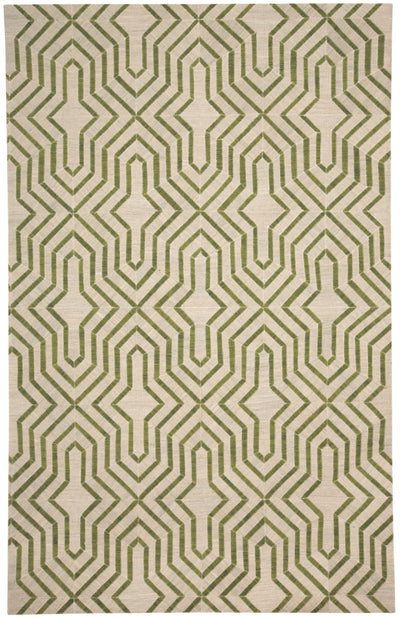 product image for Bromham Flatweave Green and Ivory Rug by BD Fine Flatshot Image 1 64