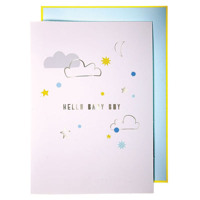 product image of oh baby boy garland card by meri meri 1 523