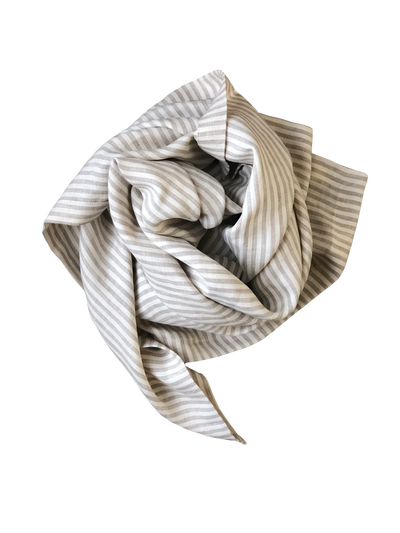 product image of linen swaddle blanket in earth stripe 1 542