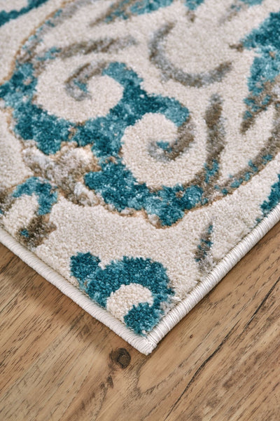 product image for Arsene Teal and Ivory Rug by BD Fine Corner Image 1 34