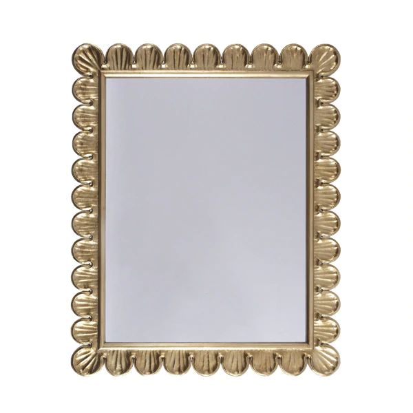 eliza mirror w scalloped edge frame in gold leaf design by bd studio 1