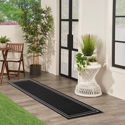 product image for Nourison Home Nourison Essentials Black Ivory Contemporary Rug By Nourison Nsn 099446136633 26 52