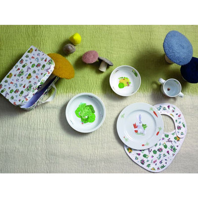 product image for friends of the vegetable garden suitcase plate bowl set with bib 5 45