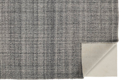 product image for Siona Handwoven Solid Color Charcoal Gray Rug 5 51