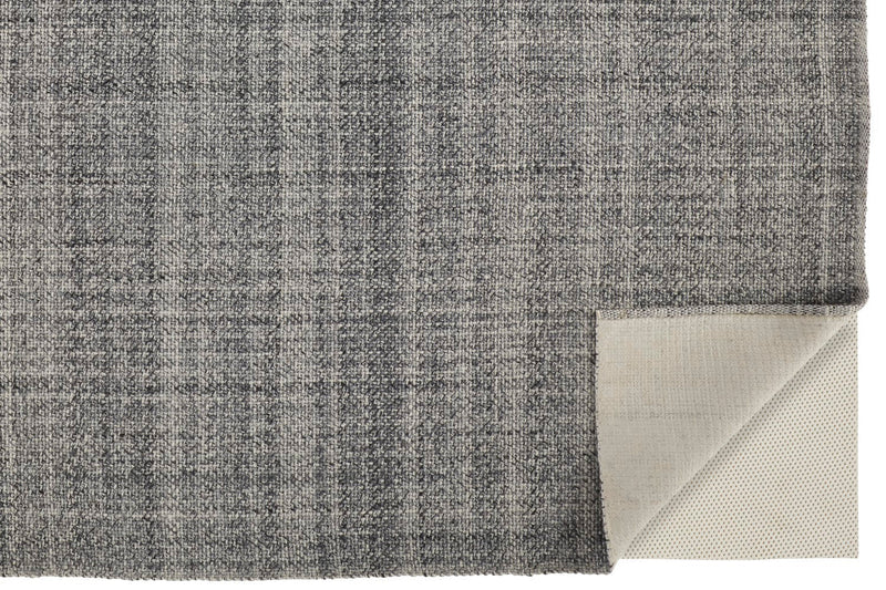 media image for Siona Handwoven Solid Color Charcoal Gray Rug 5 281