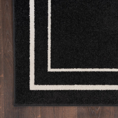 product image for Nourison Home Nourison Essentials Black Ivory Contemporary Rug By Nourison Nsn 099446136633 10 35