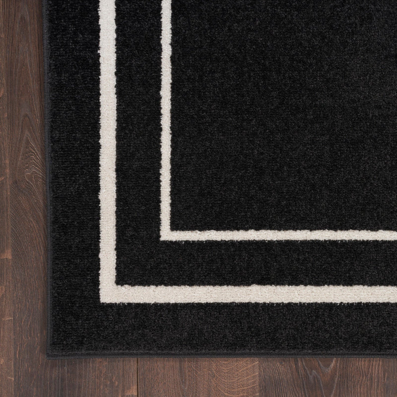 media image for Nourison Home Nourison Essentials Black Ivory Contemporary Rug By Nourison Nsn 099446136633 10 252