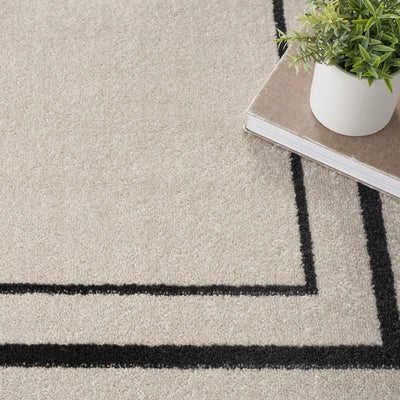 product image for Nourison Home Nourison Essentials Ivory Black Contemporary Rug By Nourison Nsn 099446148162 21 76