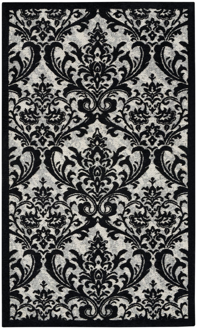 damask black white rug by nourison 99446341372 redo 1 for collection image 16