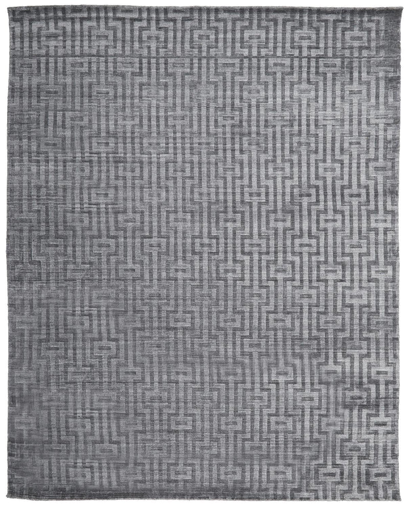 media image for Savona Hand Woven Gray and Silver Rug by BD Fine Flatshot Image 1 269