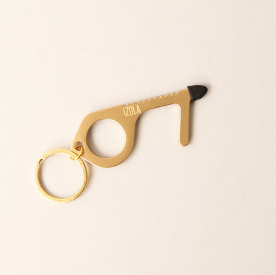 product image for brass edc no touch tool by izola 3 2