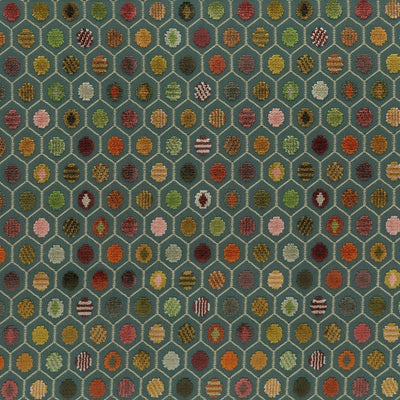 product image of Sample Viviana Pelangi Velvet Brick/Gold Fabric 586