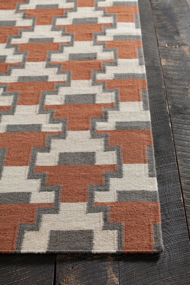 media image for Avon Hand Woven Contemporary Flatweave Avo 34401 Rug Chandra Rugs 4 210