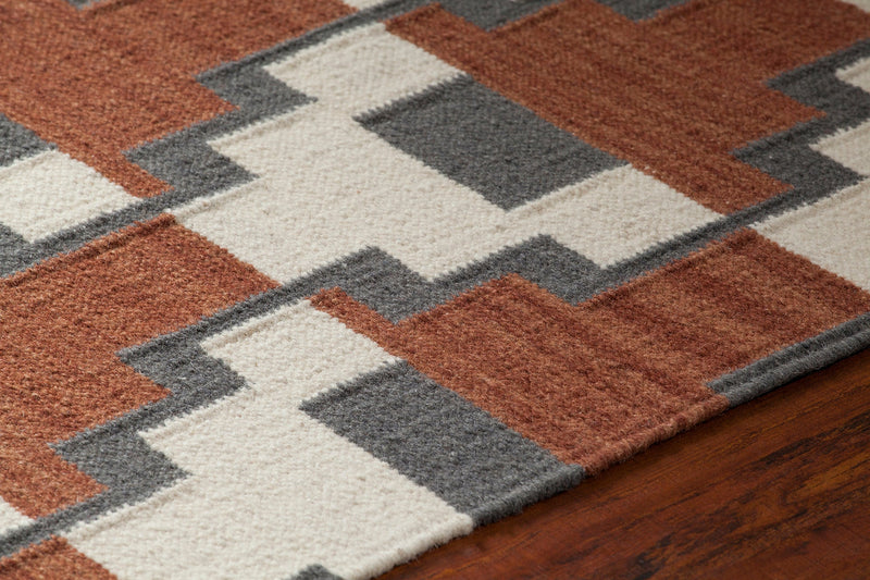 media image for Avon Hand Woven Contemporary Flatweave Avo 34401 Rug Chandra Rugs 3 265